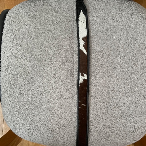 Vintage Genuine Cowhide and Leather Black Belt - Picture 3 of 8